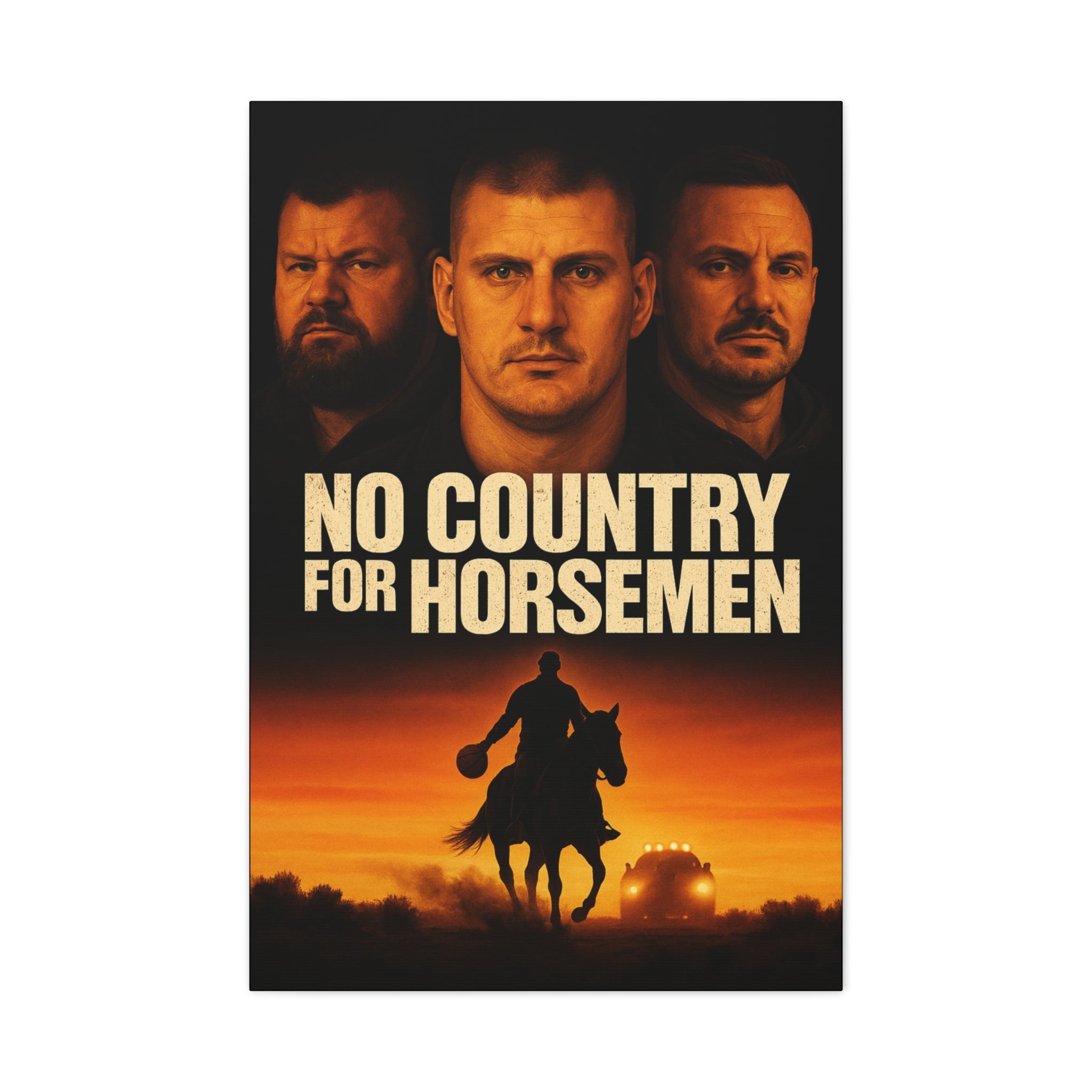 No Country For Horseman Canvas Print