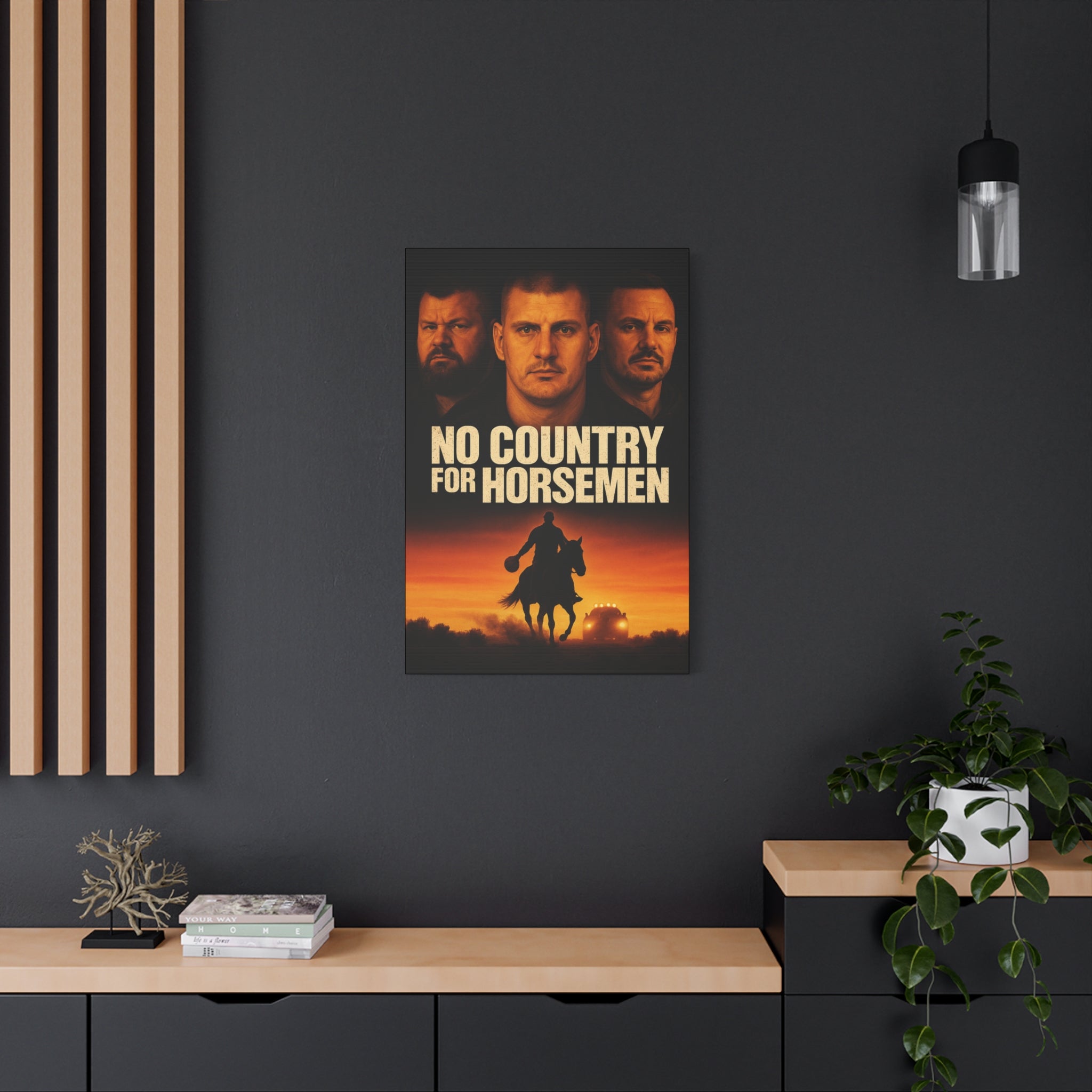 No Country For Horseman Canvas Print