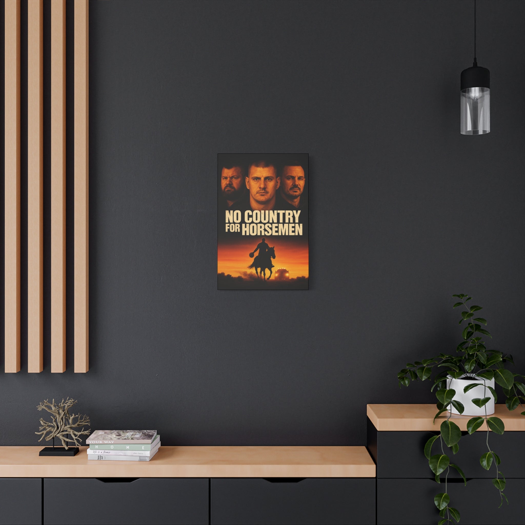 No Country For Horseman Canvas Print