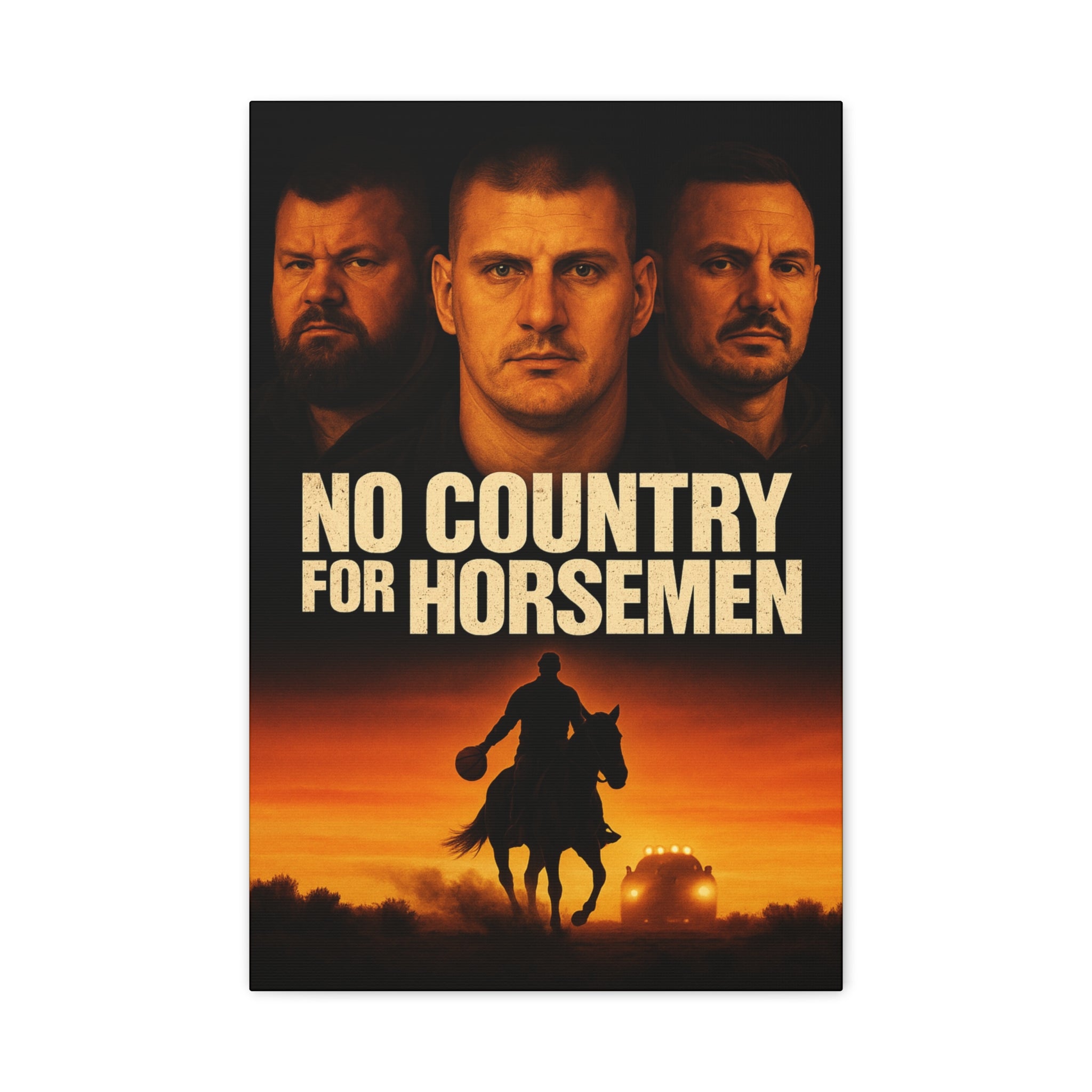 No Country For Horseman Canvas Print