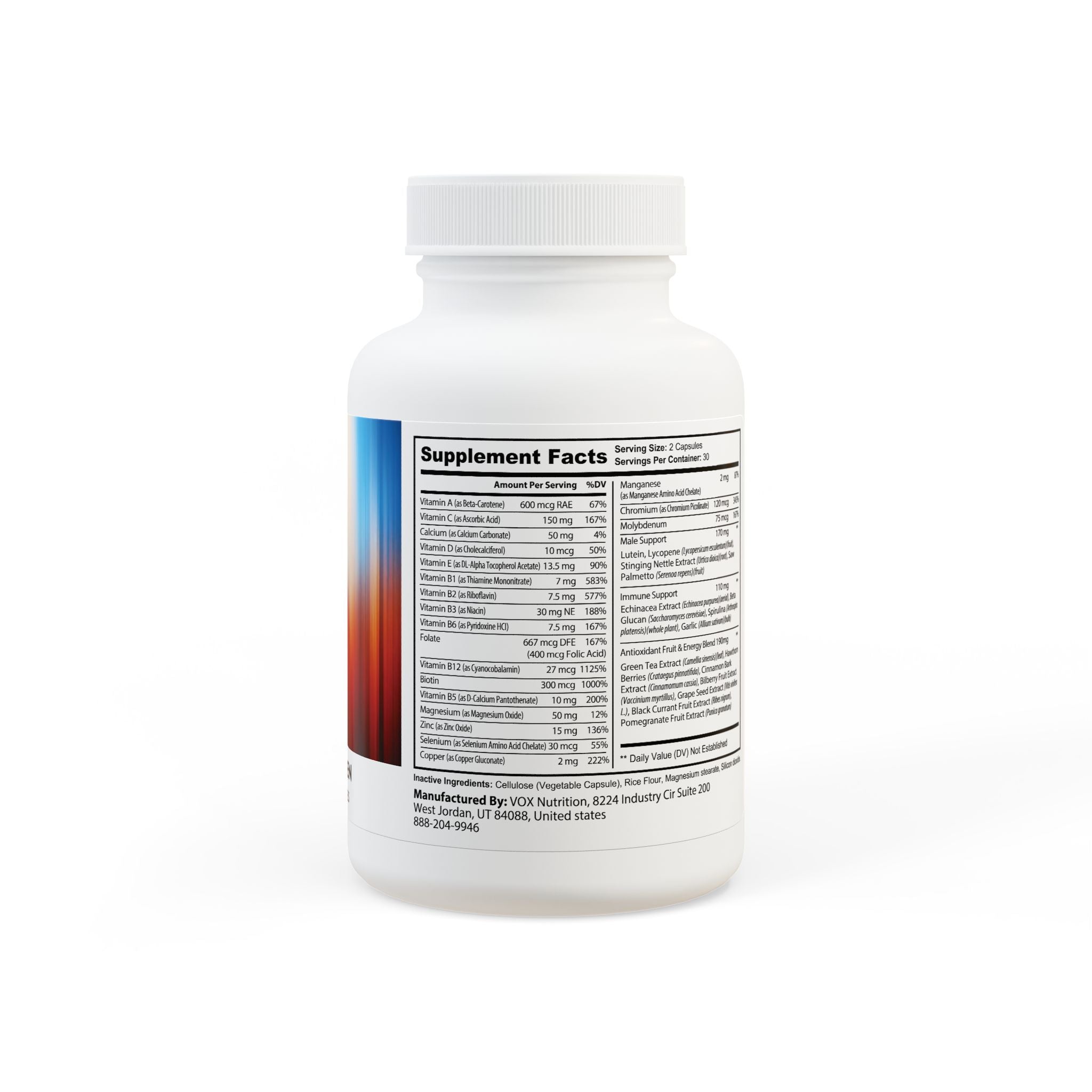 Multivitamin for Men Supplement (60 Capsules)