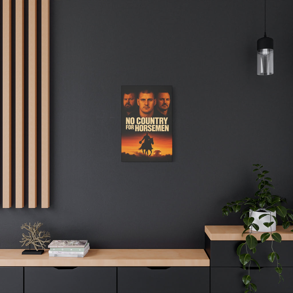 No Country For Horseman Canvas Print